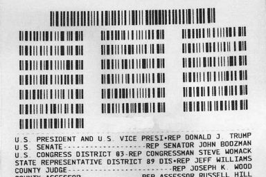 ExpressVote, barcode