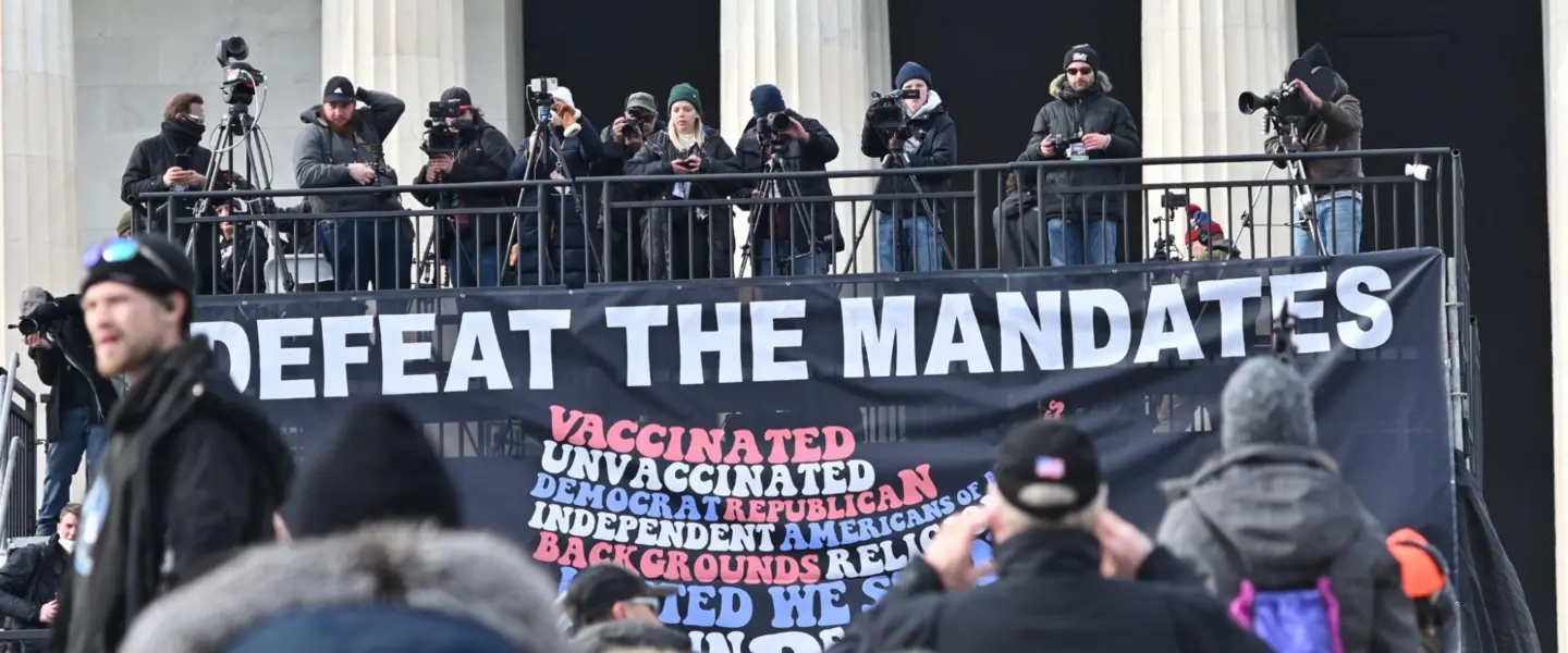 anti-vaccine mandate, protest, Washington, DC