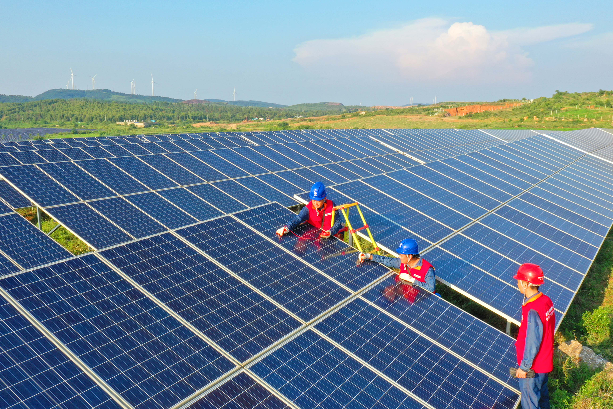 solar farm, Chuzhou, Anhui, China