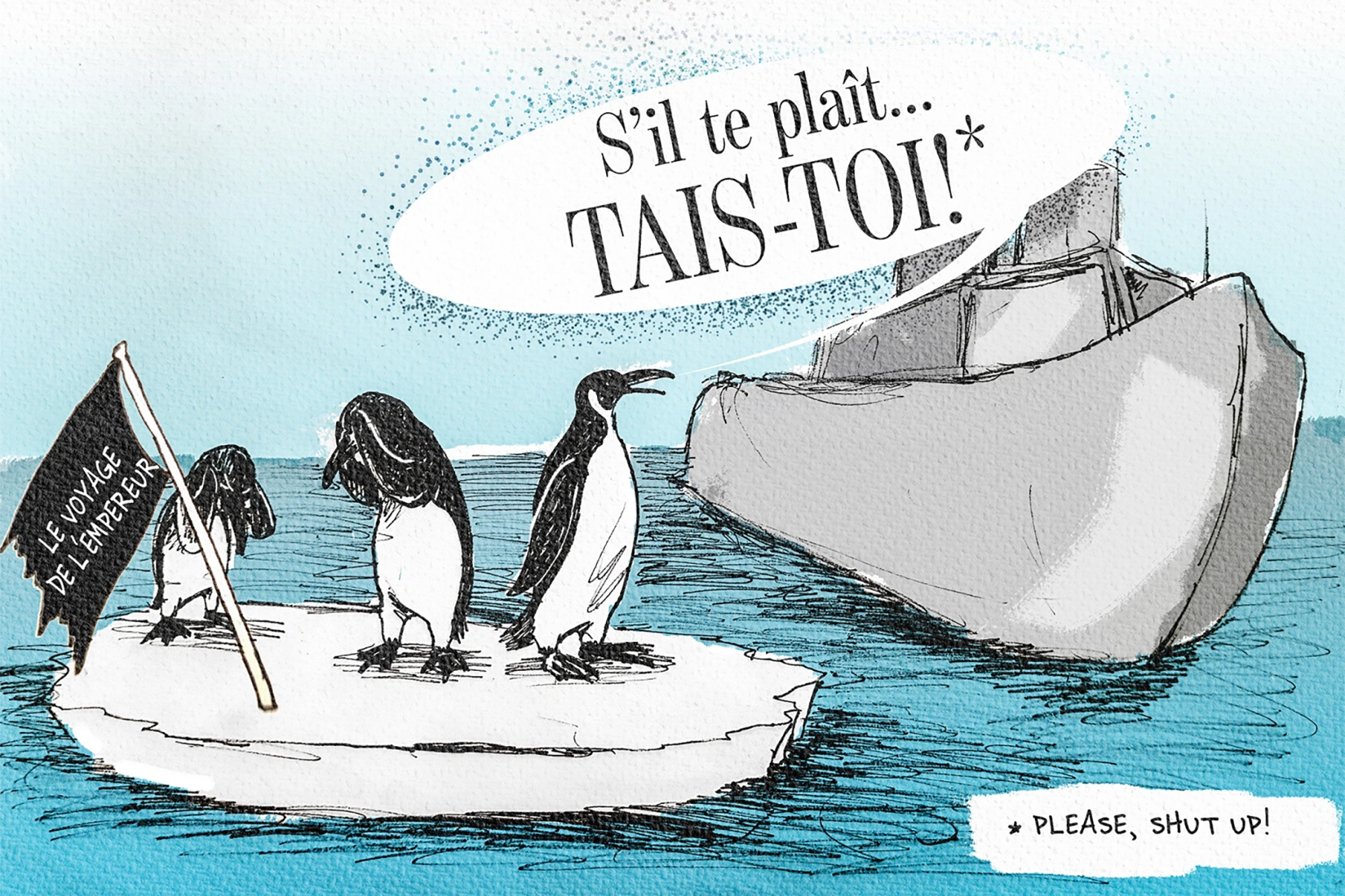 Righard Kapp, graphic, Southern Ocean, emperor penguins