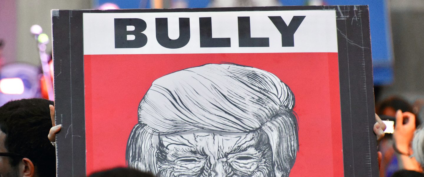 Donald Trump, bully, sign