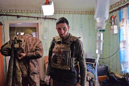 Ukrainian soldier, chest armor