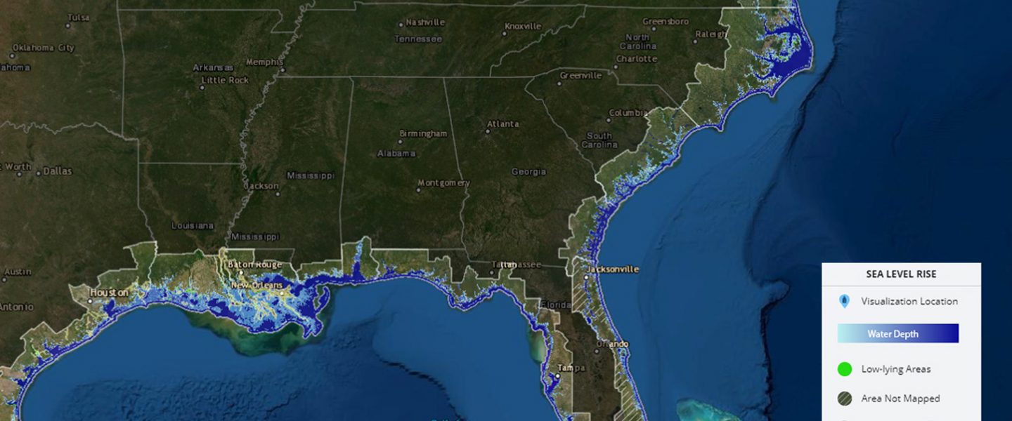 Sea Level Rise map, US