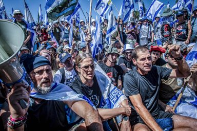 Anti-judicial overhaul, demonstration, Knesset