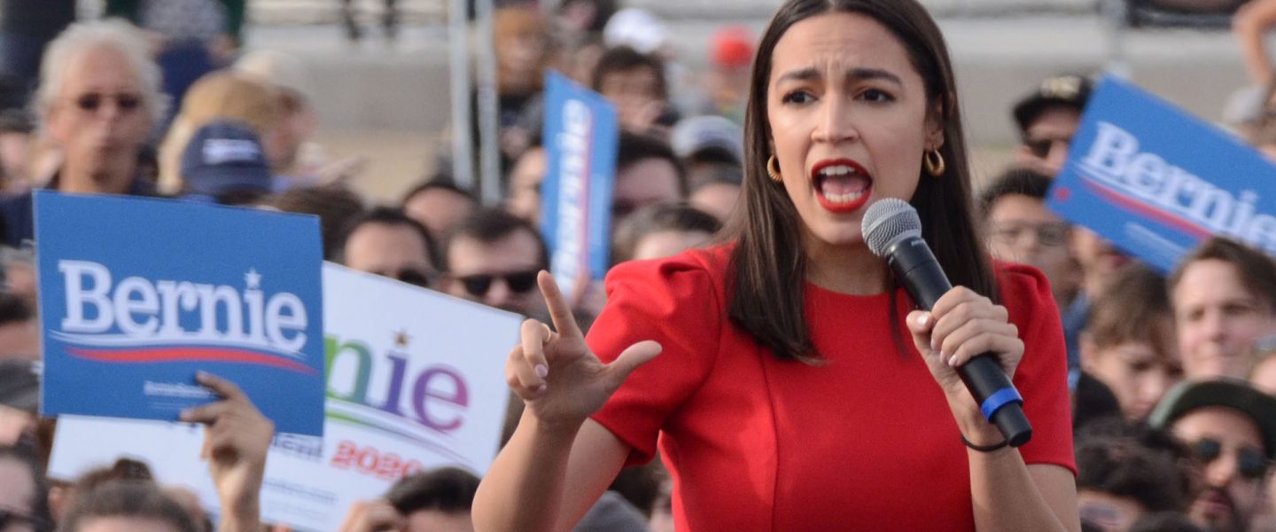 Alexandria Ocasio-Cortez, rally, Bernie