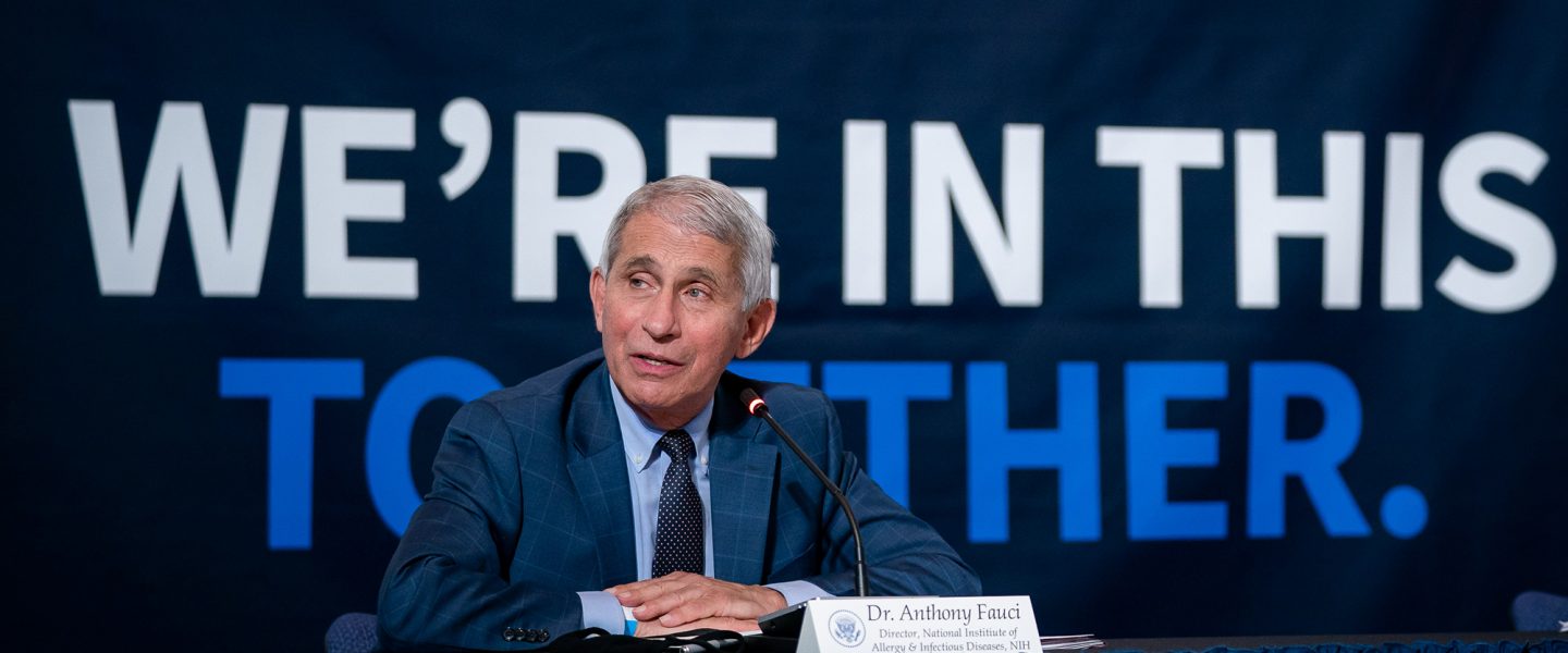 Anthony Fauci, donating plasma