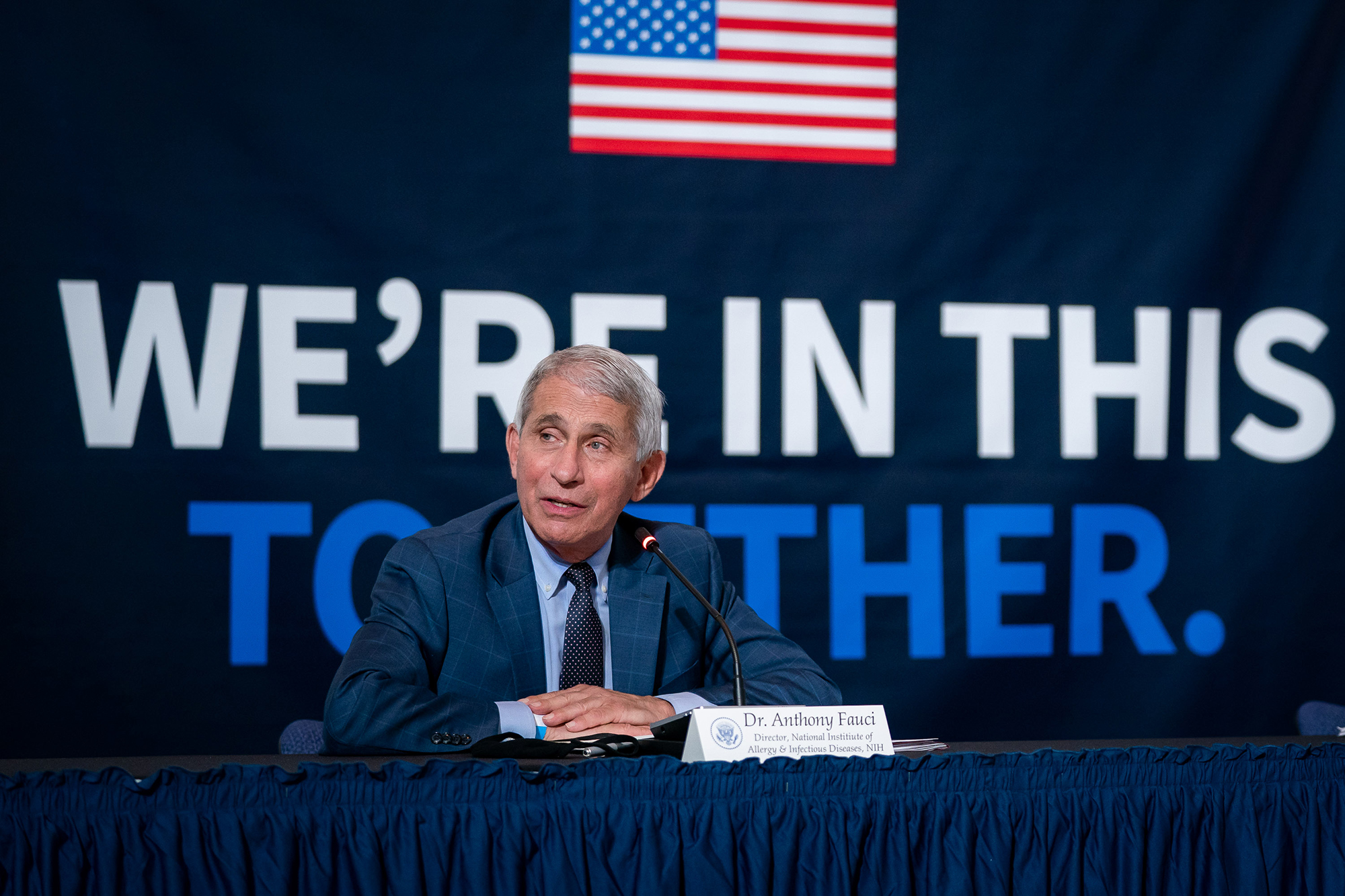 Anthony Fauci, donating plasma