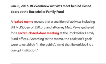 Jan. 8, 2016: #ExxonKnew