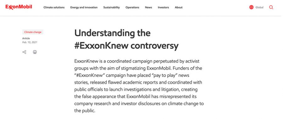 Exxon's view: Understanding the #ExxonKnew Controversy
