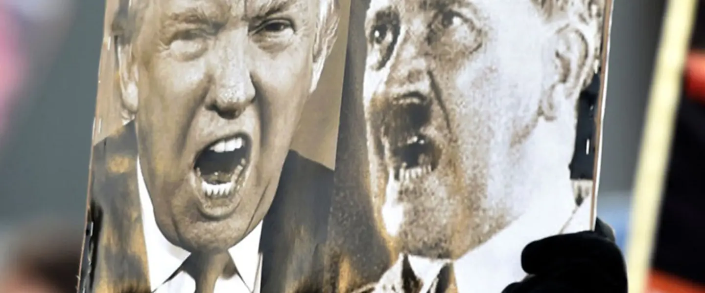 Donald Trump, Adolf Hitler, Protest Sign