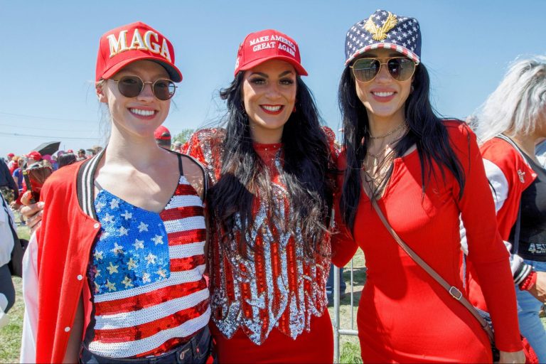 Three female, Trump supporters