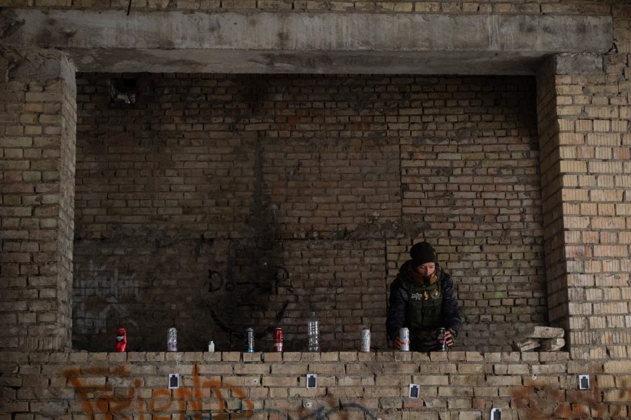 Ukraine, Woman, Lighting Candles, Kyiv