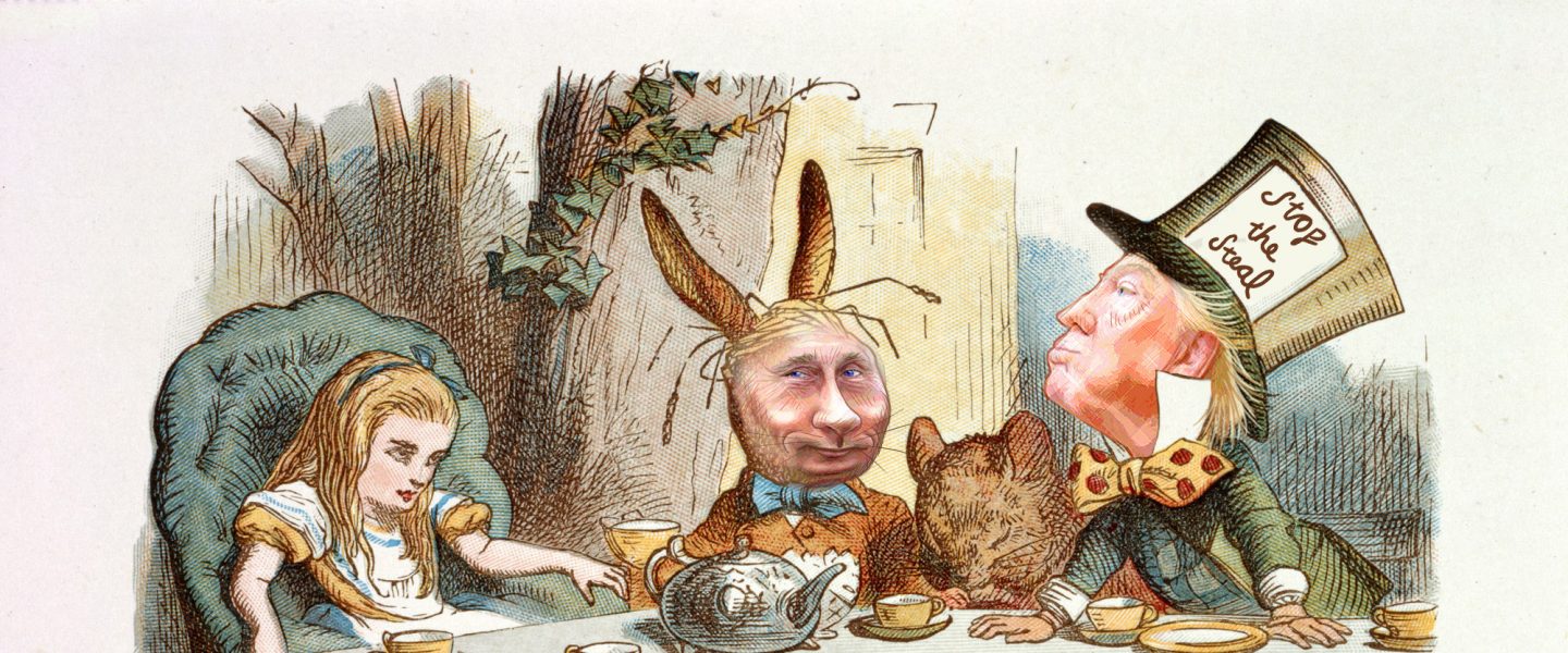 Alice in Wonderland, Vladimir Putin, Donald Trump