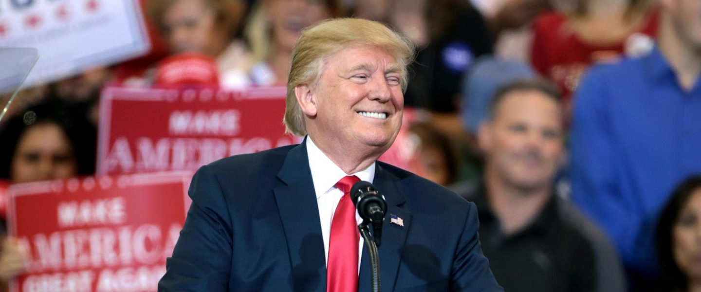 Donald Trump, smiling, rally, Phoenix, AZ