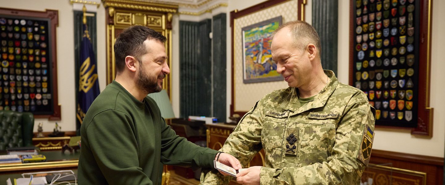 Volodymyr Zelenskyy, meeting, Oleksandr Syrskyi