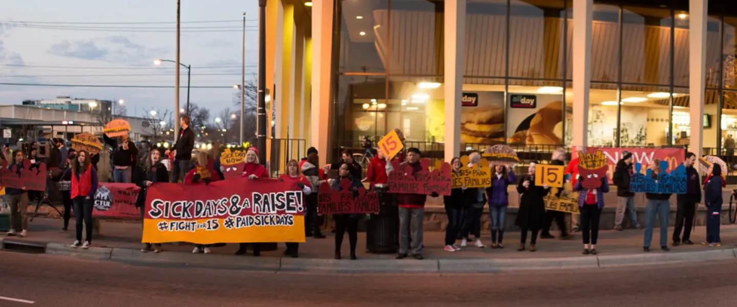 US jobs, fair wages. new union, California, fast food workers