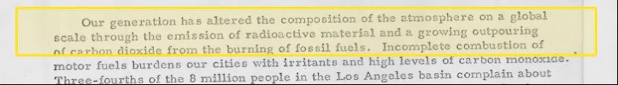 Excerpt, Task Force Report, Environmental Pollution, November, 1964