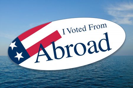 I voted from abroad, sticker