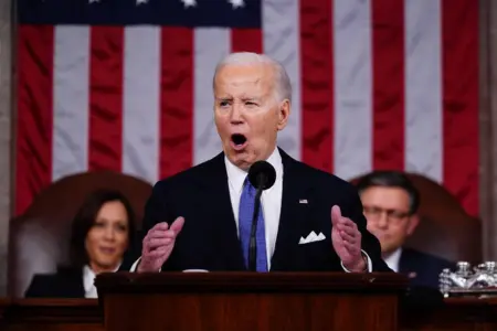 Joe Biden, delivers, State of the Union, 2024