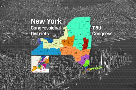 New York, congressional districts, 118th Congress