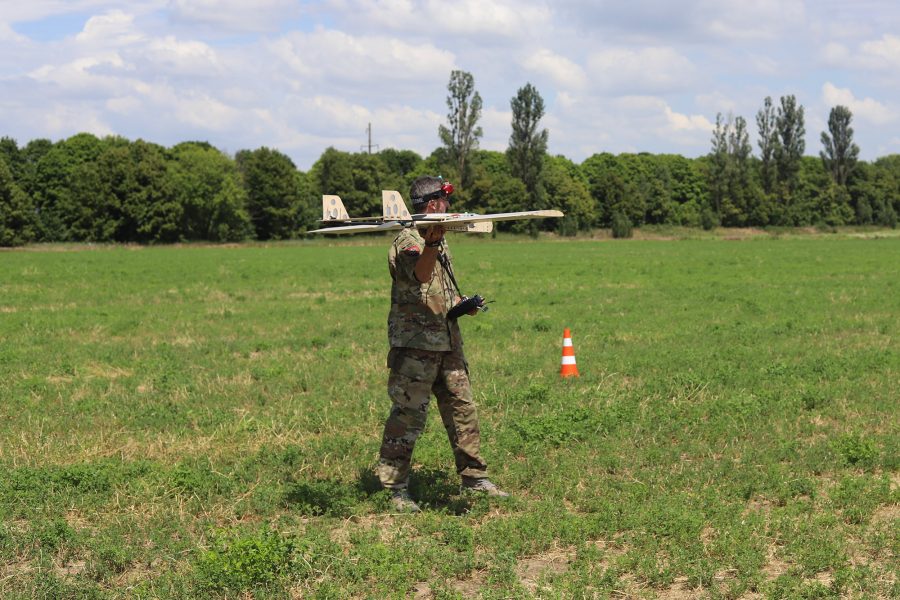 Getting ready, launch, Glider Drone, Ukraine,115th Mechanized Brigade