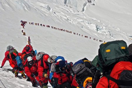 nature, environment, Mount Everest, climbing, first summiting team member, crowding