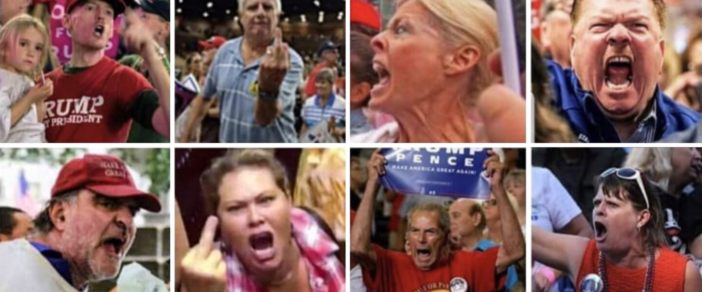 Angry, Trump supporters