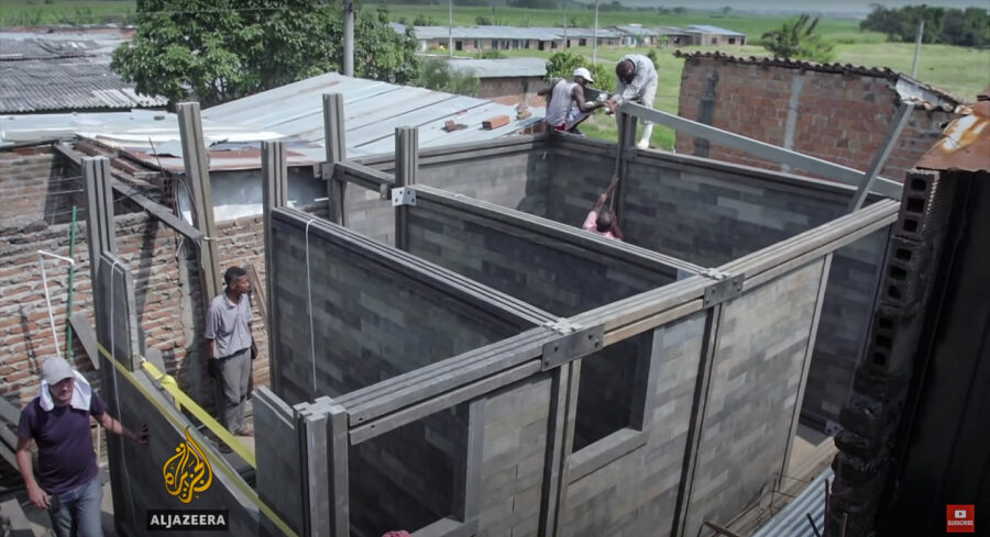 Colombia's Lego Homes, earthrise