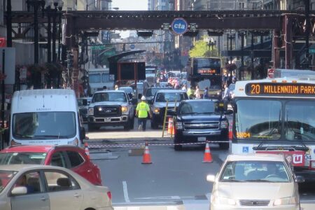 Traffic, Fort Dearborn Addition, Chicago