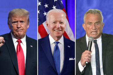 Donald Trump, President Joe Biden, Robert Kennedy Jr.