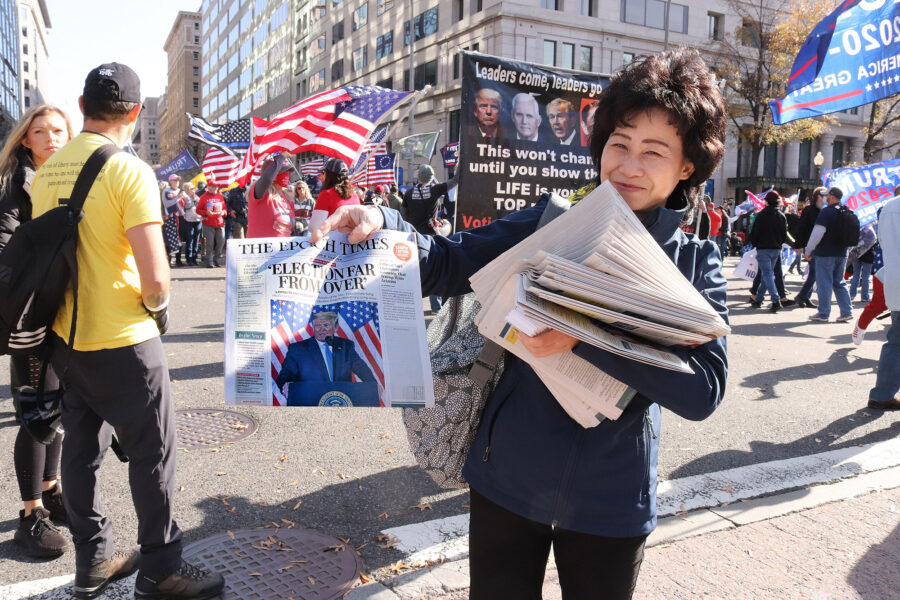 Woman, MAGA, Epoch Times