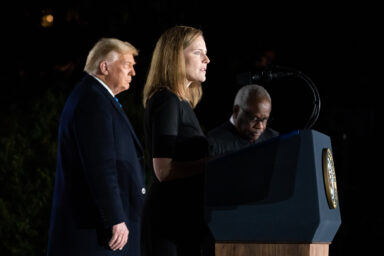 Donald Trump, Clarence Thomas, Amy Coney Barrett