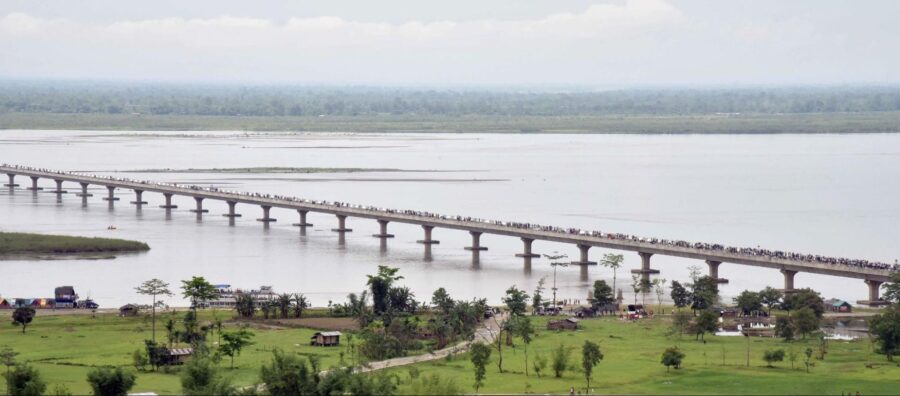 Dhola-Sadiya bridge, Brahmaputra River