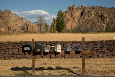 Rural, mail boxes, Eastern Oregon