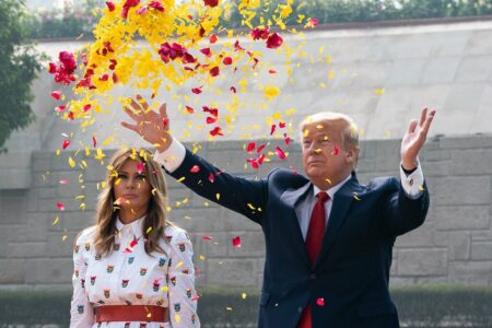 Melania Trump, Donald Trump, Confetti