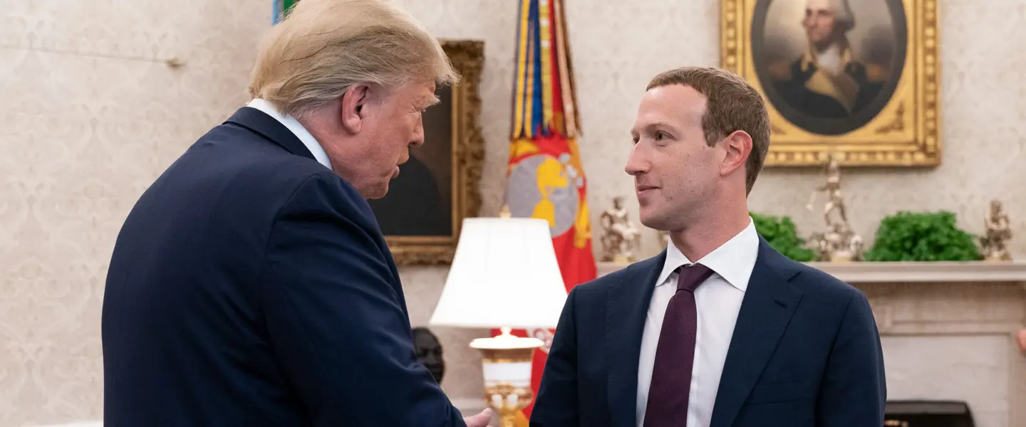 Donald Trump, Mark Zuckerberg, Oval Office