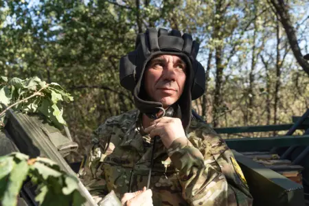 Mikhaïl, 47, commander, tank, 68th Brigade, Pokrovsk