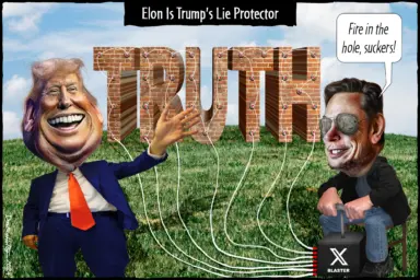 Donald Trump, Elon Musk, Destroy Truth