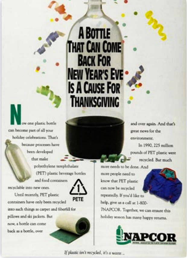 National Association for Plastic Container Recovery, Advertisement