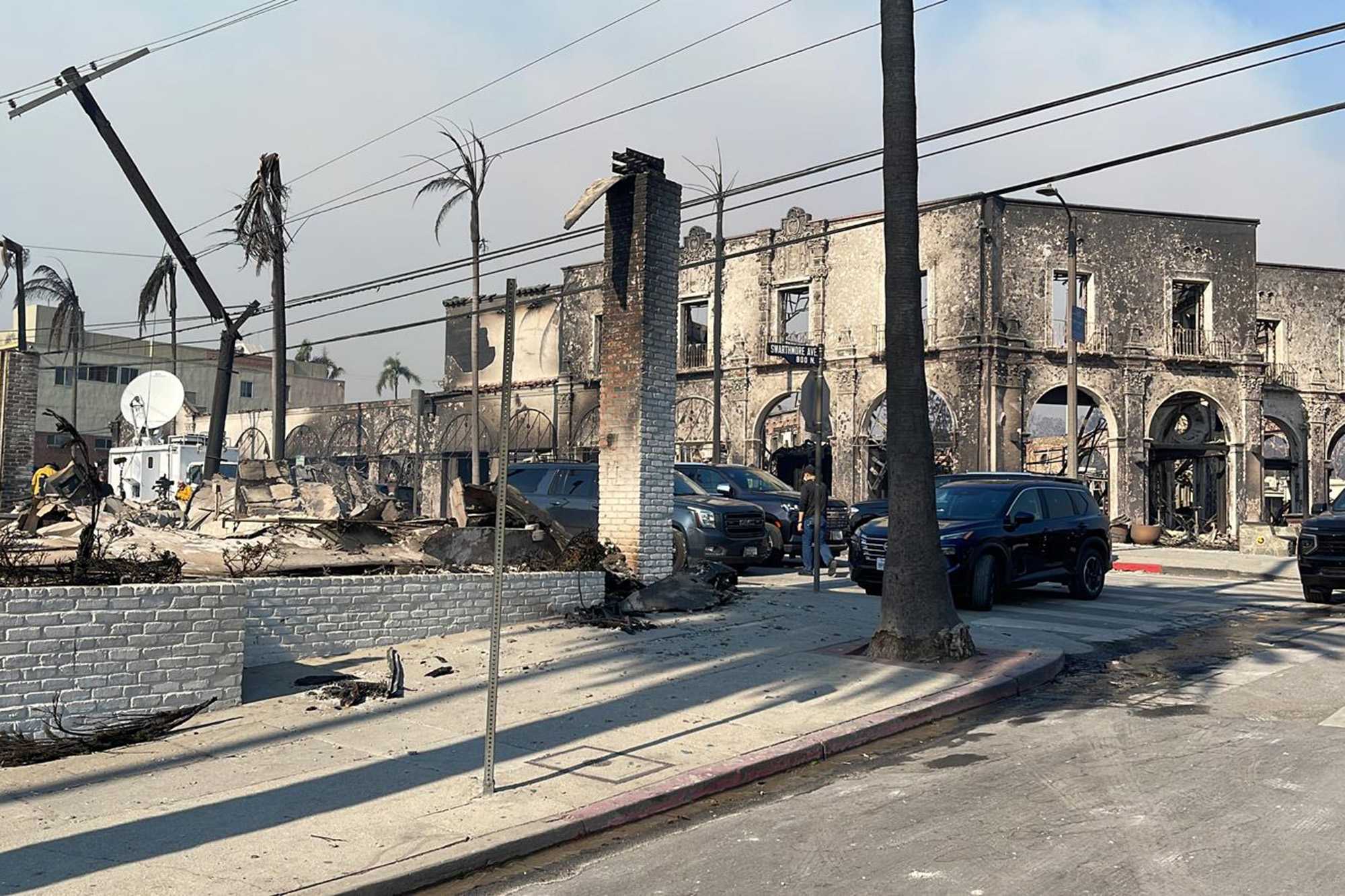 Community in ruins, Pacific Palisades Fire