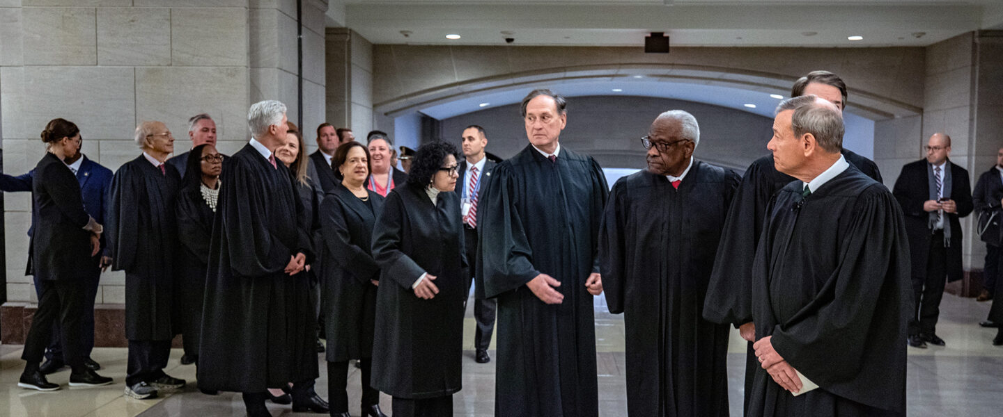 Supreme Court Justices, Capitol Rotund, Inauguration, 2025, Donald Trump