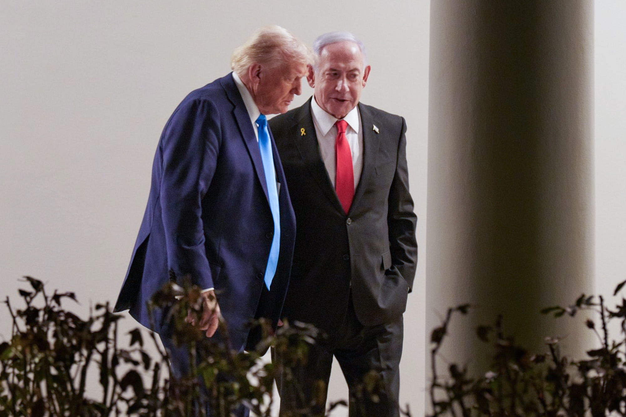 Donald J. Trump, welcomes, Benjamin Netanyahu, White House