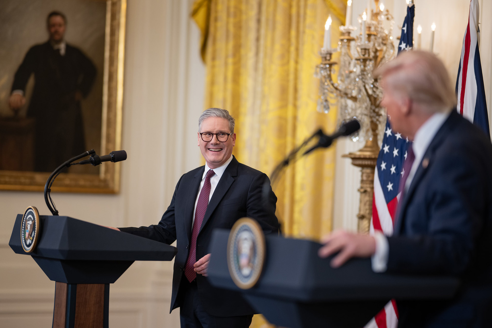 Donald Trump, Keir Starmer, joint press conference