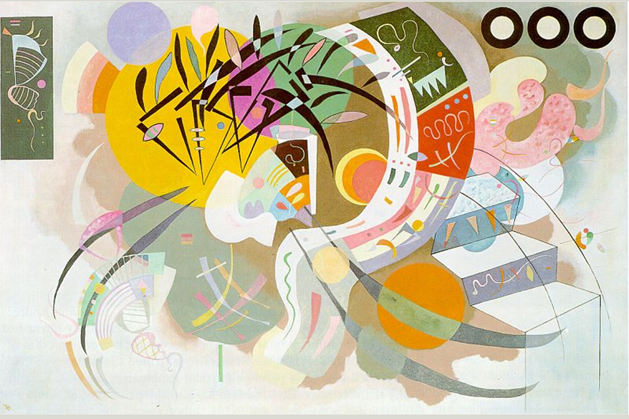 Dominant curve, Wassily Kandinsky, painting, 1936