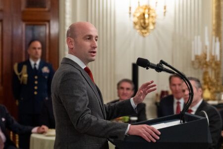 Stephen Miller, State Dining Room, White House