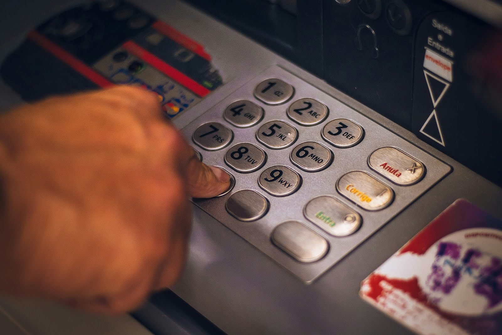ATM, cash machine, keypad, bank machine