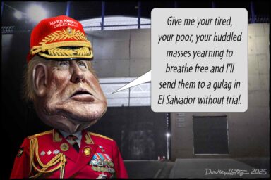 Donald Trump, El Salvador, gulag, immigrants