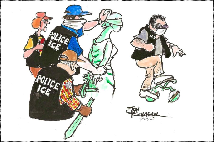 Donald Trump, ICE, Statue of Liberty