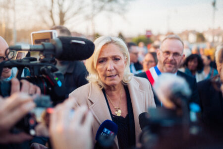 Marine Le Pen, inaugurating, Brigitte Bardot street