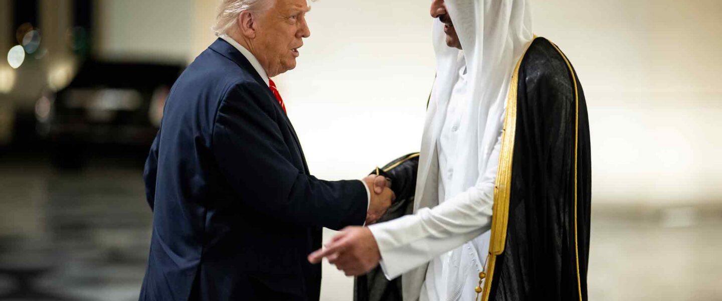 Donald Trump, Qatar Sheikh Tamin bin Hamad Al Thani.